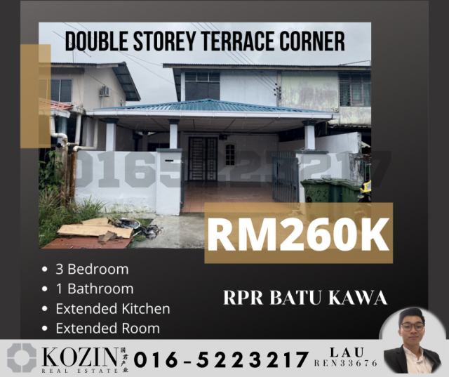 RPR Batu Kawa Double Storey Terrace Corner